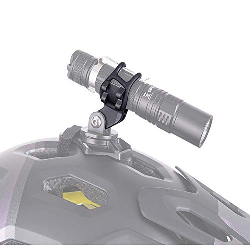 Kbrotech Bicycle Light Torch Flashlight Holder Clip Mount Bracket for Road Bike Cycling Part Adjusted Compatible with Gopro Camera Mount Holder Adapter(2PCS)