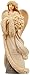 Enesco Foundations Angel with Holly Figurine, 7.48-Inch