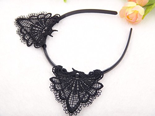 Bonnie Z. Leonardo Exquisite Sweet Lace Cat Ears Headband+Choker - Thumbnail 3