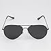 Cool-ShopPremium Classic Metal Frame Full Mirrored Aviator Sunglasses,Aviator Sunglasses (Black)