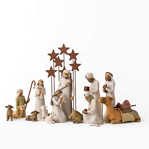 Willow Tree Nativity Starter Figures with The Three Wisemen Plus Metal