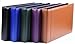 Leather 7 Ring Business Check Binder for 3 on a Page Checks By David Nathan Leather (purple)