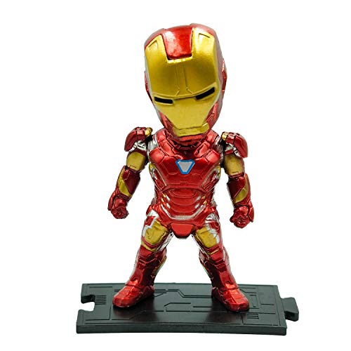 PETON Avengers Hero Set 6 Psc Action Figures Toys - Iron Man Hulk Spiderman Captain America Panther and Thanos Figures
