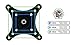 Mount-It! Dual Monitor Mount Arms | Double Monitor Desk Stand | Fits 2 Computer Screens 19 20 21 22 23 24 27 Inches | Heavy Duty Full Motion | Sturdy Double C-Clamp Base | VESA 75 100 Compatible
