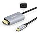 USB C to HDMI Cable Adapter Compatible with Samsung Galaxy/Note, Type-C to HDMI Adapter[Thunderbolt 3 Compatible] Type c MacBook Pro, iMac, Surface Book