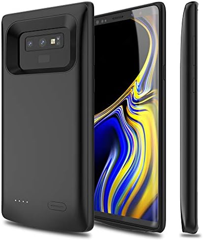 Galaxy Note 9 Battery Case, ALCLAP 5000mAh Rechargeable Portable Charger Case Extended Battery Pack Protective Charging Case Compatible Samsung Galaxy Note 9 (6.4 inch) -Black