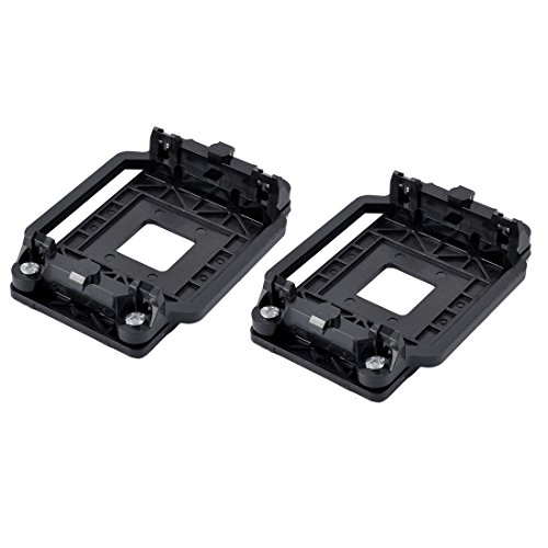 uxcell Plastic AMD CPU Fan Stand Bracket Base Socket 2pcs Black for AM2 AM3 AM2+ AM3+