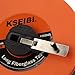 KSEIBI 302940 Closed Reel Long Tape Measure 165 ft Flexible Fiberglass Double Face Printing Inch/Metric for Land, Yard Distance Measurement, and Construction Work (165ft / 50m)