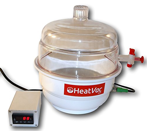 HeatVacXL w/ 5cfm Pump - Heated Vacuum Chamber - Best Digital Temp Accuracy - Extract Degas Solvent Concentrate Purge Oil Pen Blanks - Thumbnail 2