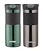 Contigo 20-Ounce SnapSeal Byron Travel Mug, Greyed Jade and Gunmetal - Leak Proof Coffee Mug -Vacuum Insulated - Maintains Temperature of All Drinks, Hot or Cold - Fits Most Car Cupholders - 2 Pack