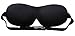 Capuleta Super Soft Adjustable Black 3D Sleep Eye Mask & Free Ear Plugs