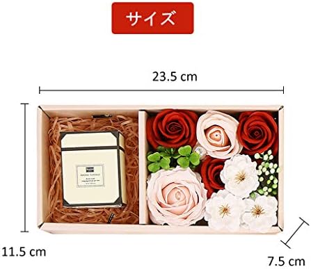 Shengo ソープフラワー 石鹸の花 フラワーソープ 創意方形ギフト 花束 枯れない花 アロマキャンドル ギフト プレゼント 母の日 誕生日 記念日 バレンタインデー 結婚祝い 赤 B07v8jsynh 704円 人気海外一番 100 品質保証 全品送料無料 即日出荷 Sale開催中