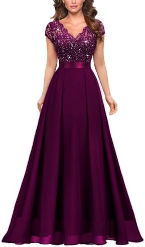 miusol women's formal floral lace evening party maxi dress Amazon.com: Miusol Women's Formal Floral Lace Evening Party Maxi Dress Magenta : Clothing, Shoes & Jewelry