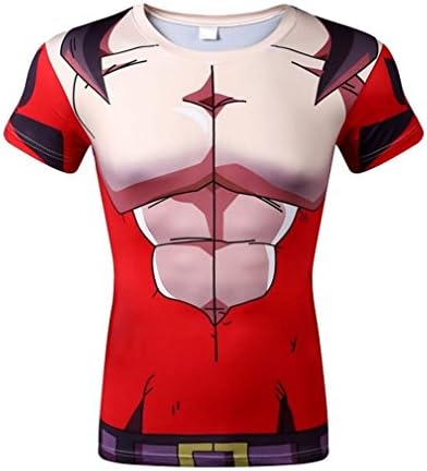 Cosplay Anime Guku Dragon Ball Z 3D Sport Fitness Gym T-Shirt (Size L)