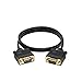 Cables Direct Online 6FT SVGA Monitor Cable, Male to Male 1080P Super VGA Display Cord for PC Projector Laptop TV
