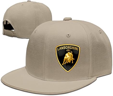 ZOENA Lamborghini Logo Cotton Hats Mountain Climbing Cap For Outdoor Sports Natural