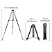 Camera Tripod, PULUZ Professional Universal Heavy Duty Adjustable Aluminum Alloy Tripod Legs for Canon Nikon Sony Samsung DSLR Digital Cameras & Camcorders, Height: 62~150cm, Max Load: 40kg / 88lb