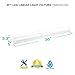Luxrite 3FT Linear LED Shop Light Fixture, 26W, 3000K (Soft White), 3160 Lumens, Damp Rated, LED Strip Fixture, 120-277V, ETL Listed, DLC Listed, 1-Piece