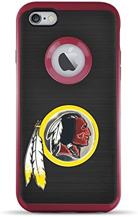 MIZCO SPORTS iPhone 6s/6 Flex Licensed Case with 3D Steel Cut Logo - NFL Washington Redskins