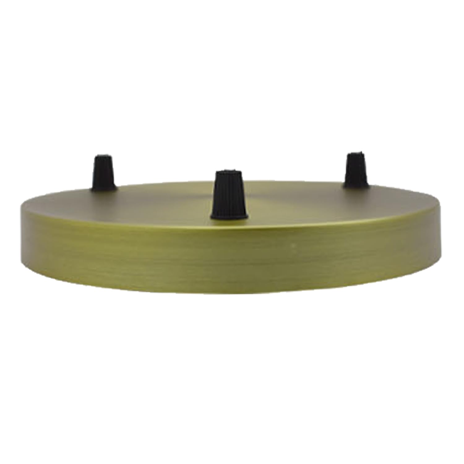LEDSone 3 Outlet Green Brass Ceiling Rose Pendant Light Fitting 200mm Metal Round Cover Plate Canopy Kit with Accessories for Chandeliers Pendant Lights Hanging Lamps