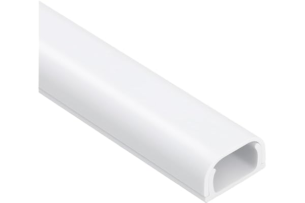 Wire Covers for 2 Cords, Wire Hider On Wall Mounted, White Cord Cover Kit, Cable Cover Paintable, Cable Concealer for Extensi