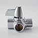 KES Shower Arm 3-Way Diverter Brass for Handheld Shower and Shower Head T-Valve G 1/2 Polished Chrome, PV11