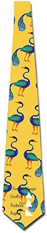 Name The Triangles Male Skinny Tie Necktie,Great For Groom