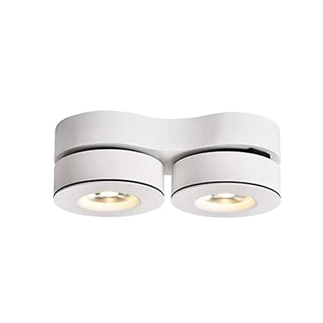 Sprsk Blanco 2 luces LED Luz de techo Montaje en superficie Cableado de
