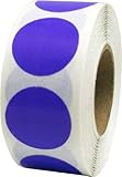 Purple Color Coding Labels Round Circle Dots 3/4 Inch 500 Total Adhesive Stickers