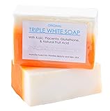 Jabon Aclarante Blanqueador Potente Para La Cara Y Piel - Con Acido Kojico, Placenta y Glutatión - 1 Barra De Jabon