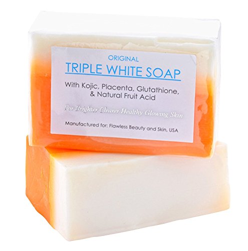 Jabon Aclarante Blanqueador Potente Para La Cara Y Piel - Con Acido Kojico, Placenta y Glutatión - 1 Barra De Jabon