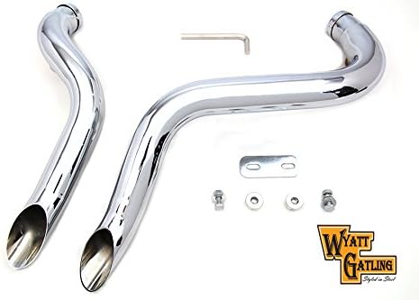 Wyatt Gatling LAF Exhaust Header Set - Fits Harley, 86 UP.