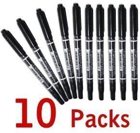 10 Pcs Tattoo Pen Tattoo Skin Marker Marking Scribe Pen Fine &amp; Reg Tip - Tattoo Pen by ACM GLOBAL