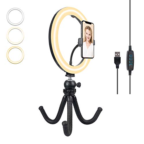 LED-Ring-LightWellwerks-Dimmable-Desk-Makeup-Ring-Light-with-Tripod-Stand-Phone-Holder-for-YouTube-VideoLive-StreamMakeupPhotography-for-iPhone-Android