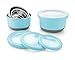 Leak Proof Lunch Box Set – 4 Pack Nesting Stainless Steel Metal Storage Food Containers for Adult or Kids – BPA Toxin Free for Work or Healthy School Lunches.Transparent Lid and Silicone Grip Base
