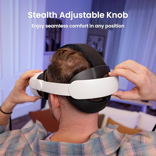 KIWI design K4 Head Strap Compatible with Meta Quest 3S/ Quest 3 VR Headset Accessories for Quest 3/3S Comfort Elite Strap NOT for Meta Quest 2