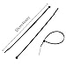 Dxg 100 Pack 4 Inch Self-locking Nylon Cable Ties Zip Ties (Black)