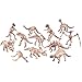 SCS Direct Dinosaur Skeleton Action Figures - Big Bucket of Skeleton Dinosaurs - Huge 75+ Piece Set Full of Fossil Fun