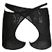 YiZYiF Men's Lingerie Open Crotch Boxer Briefs Underwear Black, One Size