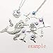 Youdiyla 48pcs Mermaid Charms Collection, Antique Silver Tone, Mermaid Tail Charms Metal Pendant Craft Supplies Findings for Necklace and Bracelet Jewelry Making(HM134)