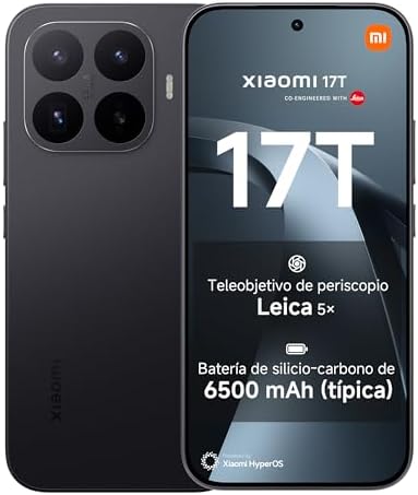 17T 12+256GB Smartphone Preto Leica 5X Teleobjetiva