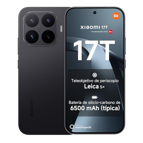 17T Smartphone de 12+256GB Negro Teleobjetivo Leica 5X