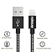 Airsspu iPhone Cable,3Pack(6FT/10FT/10FT)Nylon Braided Lightning Cable USB Cord Charging Cable for iPhone 5/5S/5C/SE 6/6S 6 Plus/6S Plus, iPad mini/Air/Pro iPod touch (Black Gray)