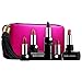 Marc Jacobs Up All Night 6 Piece Lipstick Lip Creme Collection plus Pink Clutch Purse
