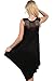 INGEAR Crochet Casual Dress Embroidery Summer Beach Handkerchief Dress (Black, Large/X-Large)