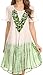 Sakkas Francea Mid Length Caftan Embroidered Cap Sleeves Dress/Cover up