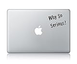 Why So Serious? Joker Apple Macbook Laptop Vinyl Sticker Decal