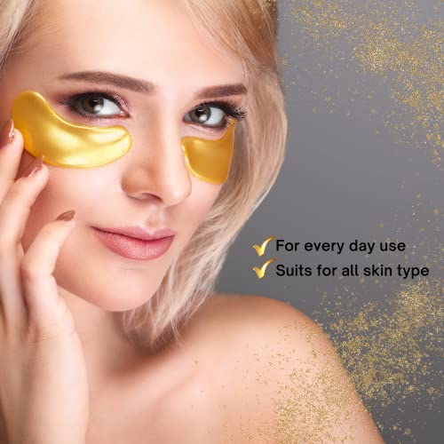 24K Gold Under Eye Mask Under Eye Treatment for Women Collagen Eye