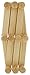 Juvale Wooden Expandable Peg Rack for Entry Way, Hats, Coats, Leashes (15 x 6 In)