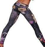 Amour- Women Vertical Stripes Striped Ankle Length Footless Legging (FG9051BK)